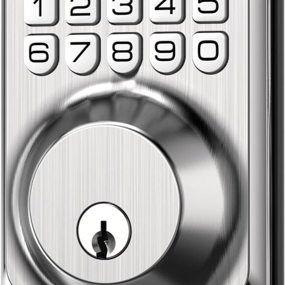 TE001 Keyless Entry Door Lock with Keypad - Smart Deadbolt Lock for Front Door w - Picture 1 of 7
